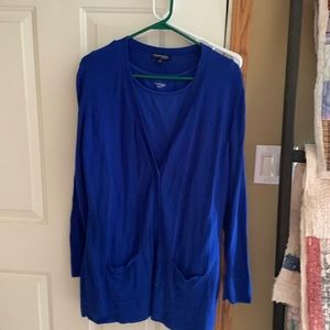 Chadwick’s tank and sweater set in Royal Blue. XL tank XLT in boyfriend sweater